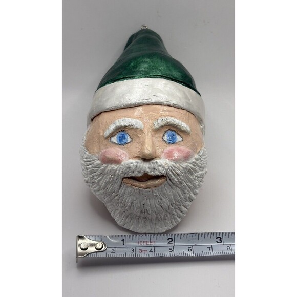 Santa Claus Christmas Gourd Ornament No String Used - Picture 10 of 10